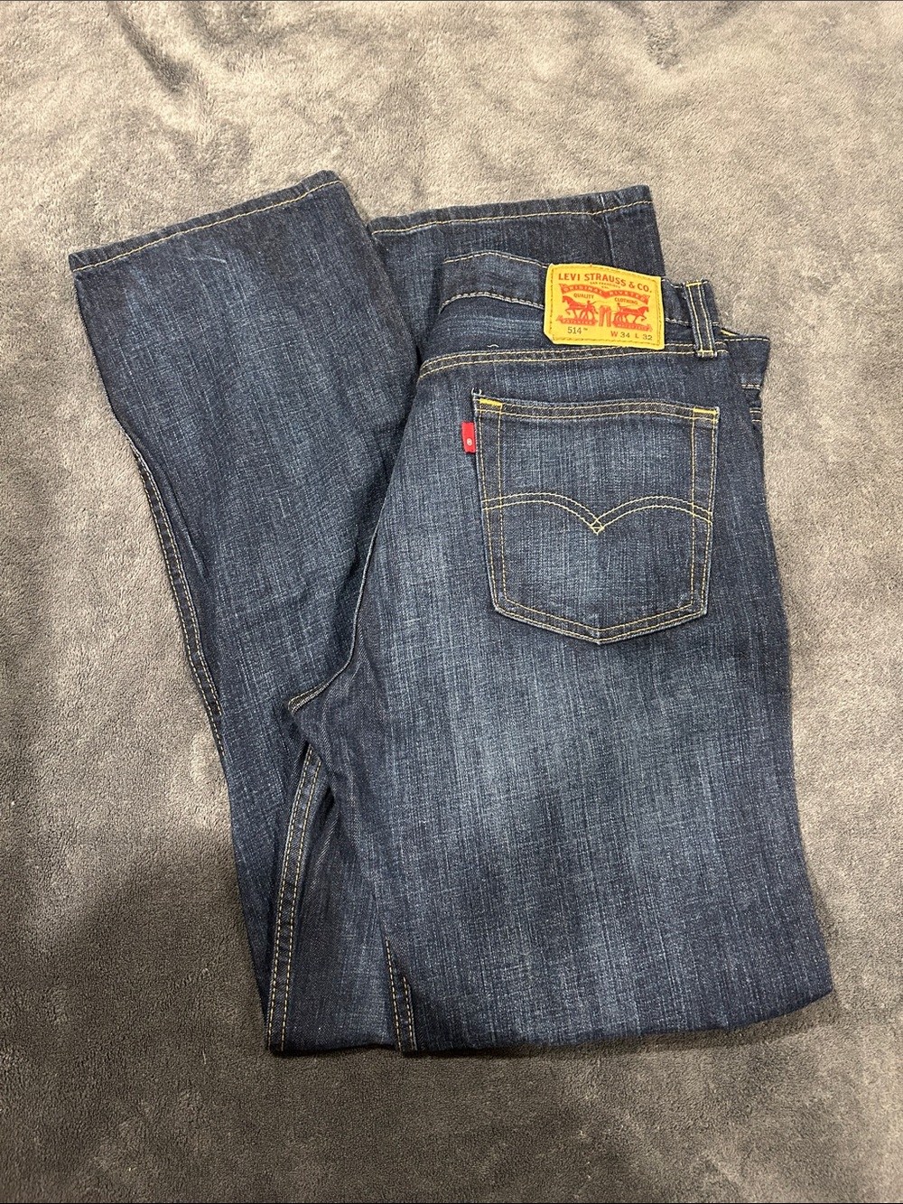 Levi's Men's Indigo Straight Leg Jeans - Picture 1 of 5